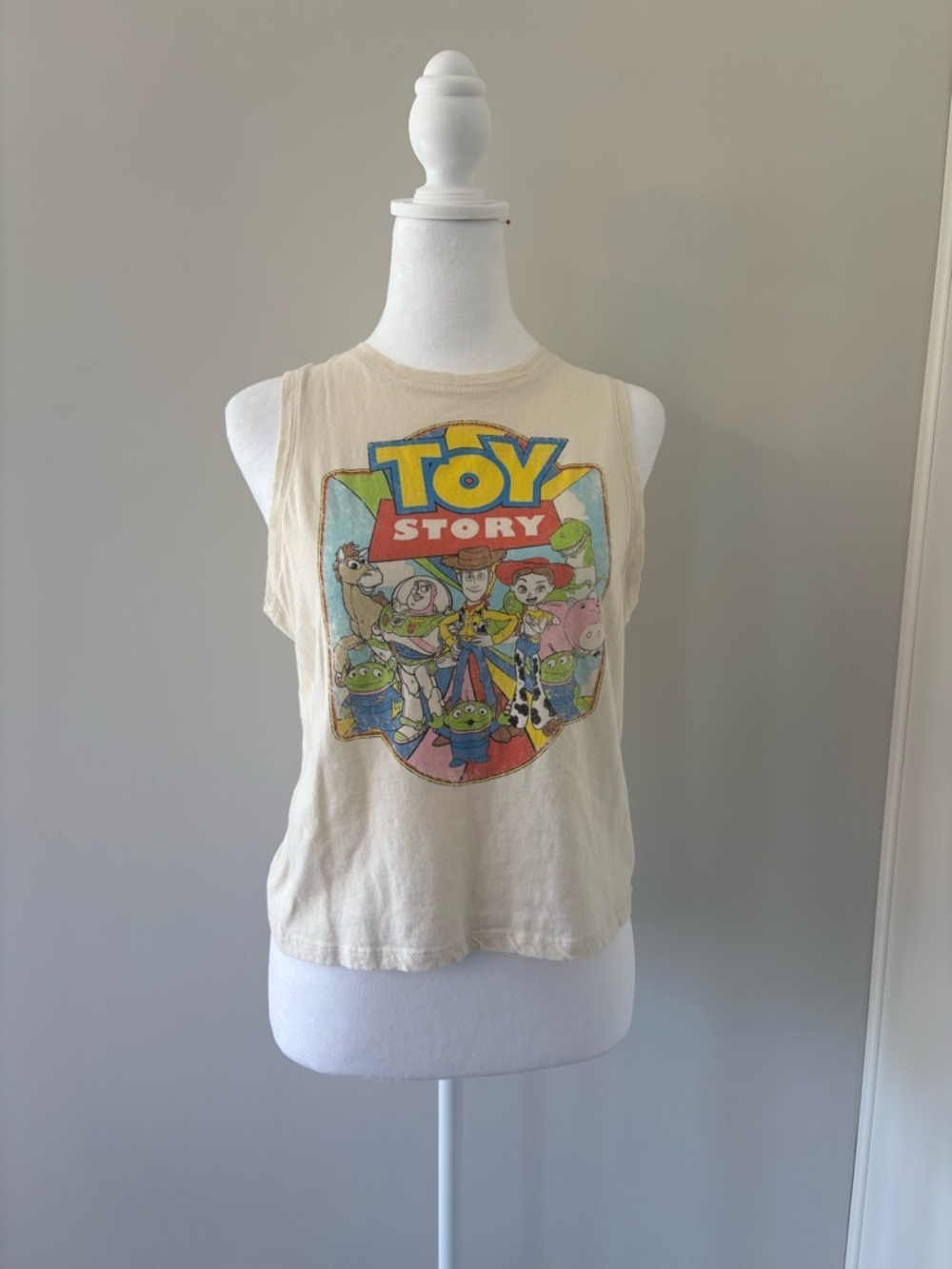 Disney Toy Story Cream Graphic Tank Top